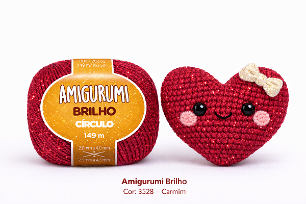 Amigurumi Brilho - Tons avermelhados