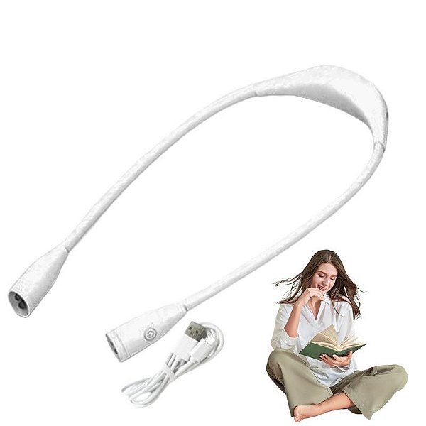 Ao redor do pescoço luz de leitura tricô led luz suspensa pescoço luzes mãos liv