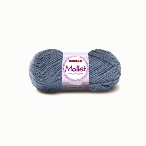 Novelo Lã Mollet circulo 40g 500 núcleos Tex a escolha