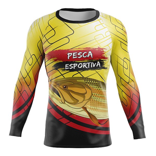 Camiseta Pesca Esportiva Ferracin Proteção UV 07-08