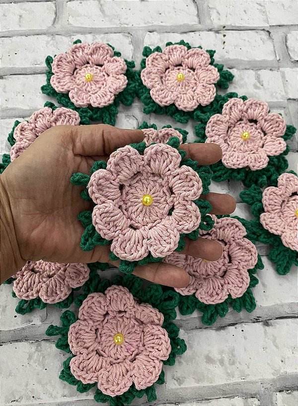 Flores de crochê para customização - magazine pontual
