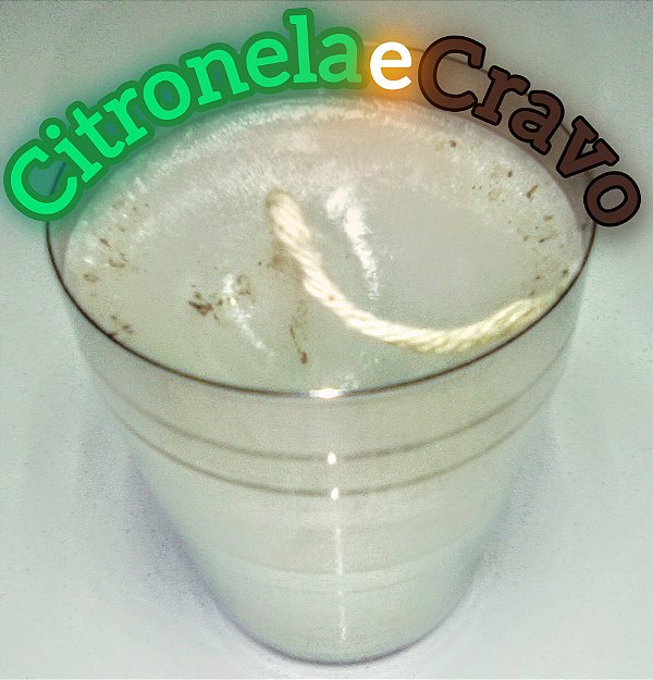 Vela de citronela com cravo extra forte