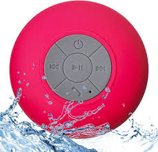 Caixa de som Bluetooth a prova d'água rosa