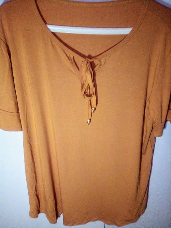 Camisa Plus Size viscose e elastano