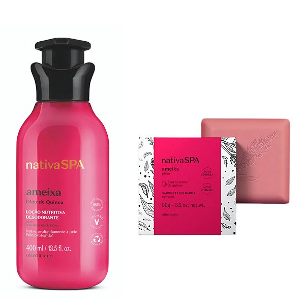 Kit Nativa SPA Ameixa: Loção Nutritiva 400ml + Sabonete 90g