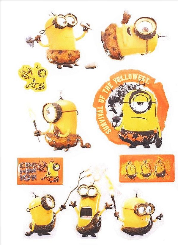 Adesivo Decorativo Idade Das Pedras - Minions