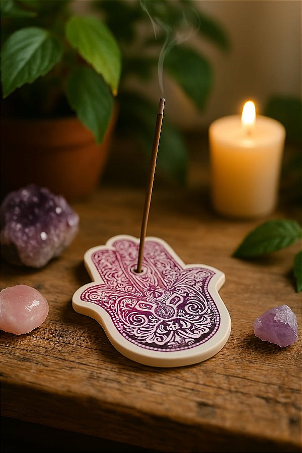 Incensário Mão Hamsa em MDF – Proteção e Decoração Espiritual