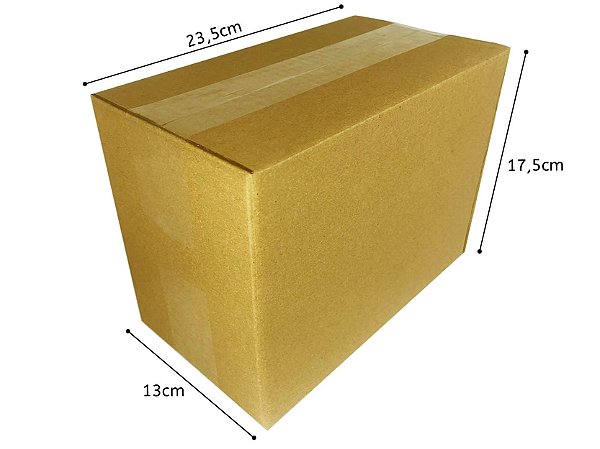 Caixa de Papelão - 23,5x13x17,5 - Prisma Embalagens Gráficas