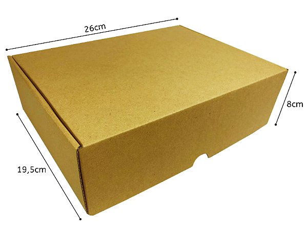 Caixa de Papelão - 26x19,5x8