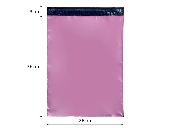 Envelope de Segurança 26x36 Colorido (Rosa Lilás)