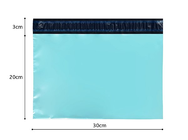 Envelope de Segurança 30x20 Colorido (Verde Azulado)