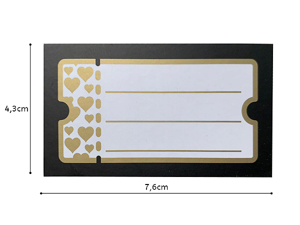 Cartão para Cliente - Tipo Cupom - 5 unidades