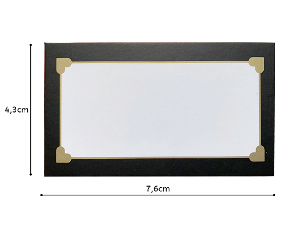 Cartão para Cliente - Tipo Moldura - 5 unidades