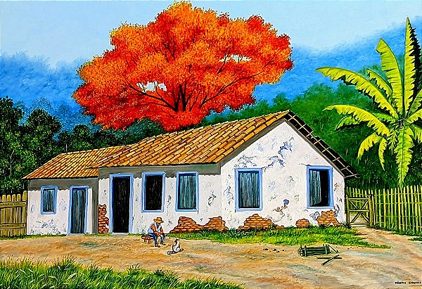 Pintura casa na roça