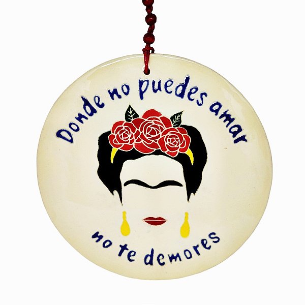 Placa decorativa Frida