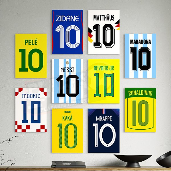 Kit 10 Placas MDF - Camisas 10 Históricos