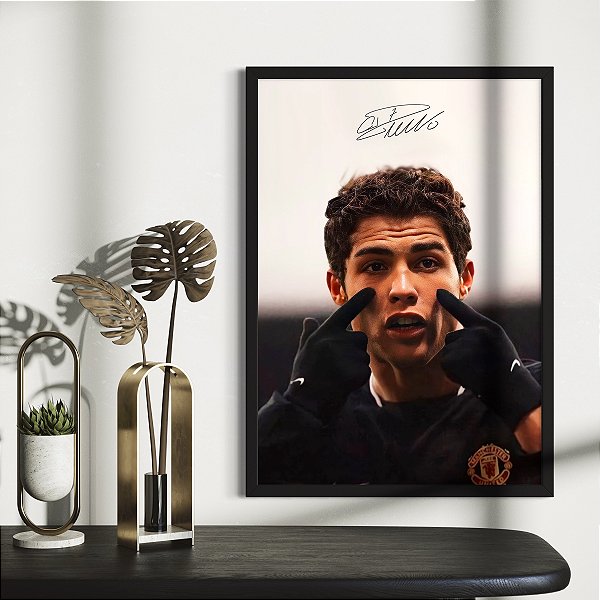 Quadro Cristiano Ronaldo Visão Ofuscante - A3 Moldura Com Vidro