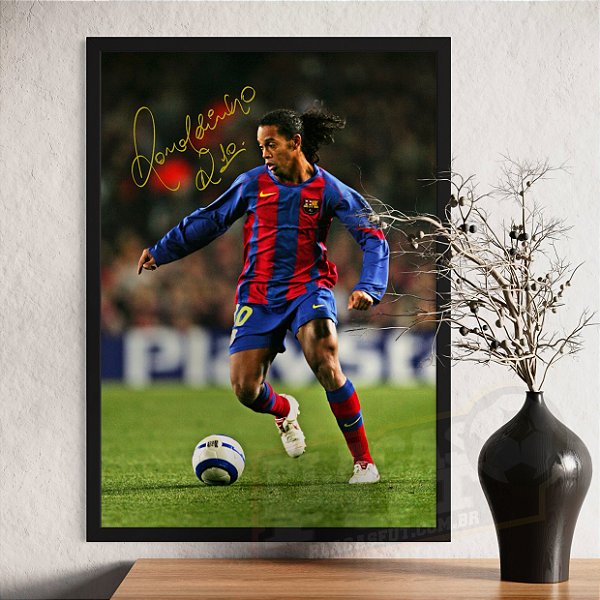 Quadro Ronaldinho Rei do Drible