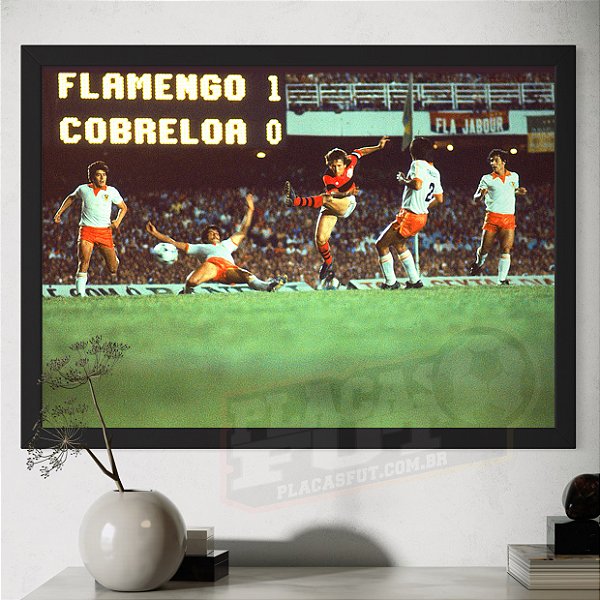 Quadro Zico Chute Final Libertadores 1981