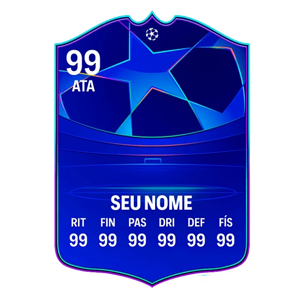 Quadro SEU CARD CHAMPIONS LEAGUE