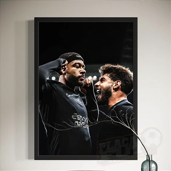 Quadro Memphis Depay & Yuri Alberto Comemoração