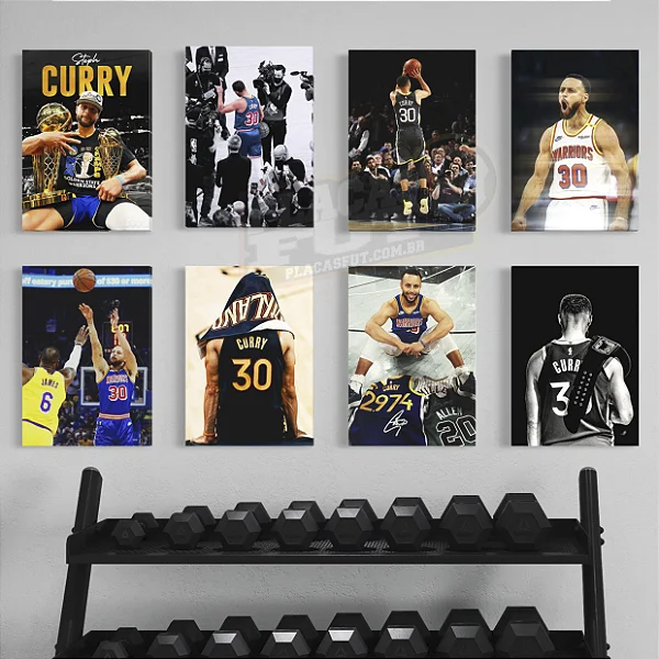 (ESCOLHA A IMAGEM) Placa MDF Decorativa - Stephen Curry