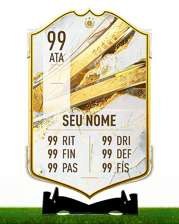 Placa SEU CARD ICONS LEGENDS