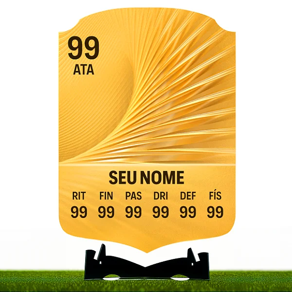Placa SEU CARD RARE GOLD 26