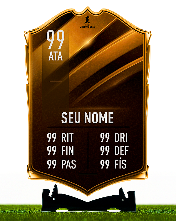 Placa SEU CARD LIBERTADORES KICKOFF