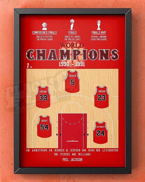 Quadro Bulls Escalação Final NBA 1990/91