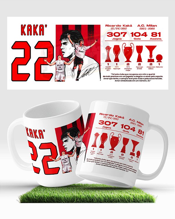 Caneca Kaká 22 De Ouro