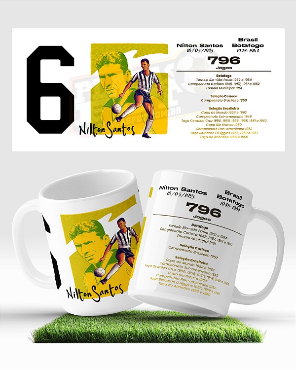 Caneca Nilton Santos Eterno 6