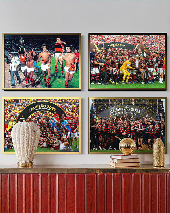 Kit 4 Quadros Jornada Do Tetra