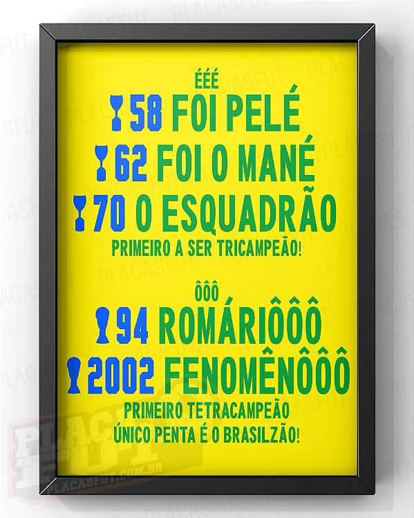 Quadro Brasil Quadro Grito de Campeão