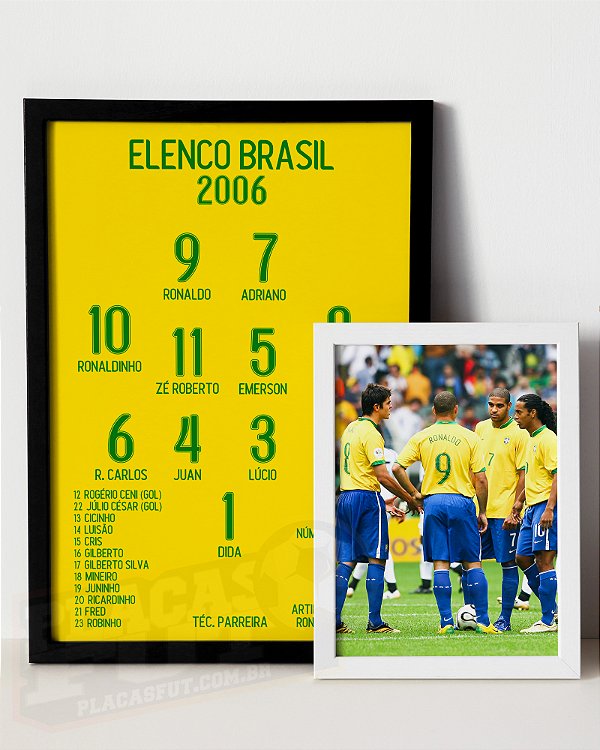 Kit Quadros Brasil Elenco 2006