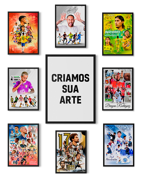 Quadro Arte Personalizada PlacasFUT