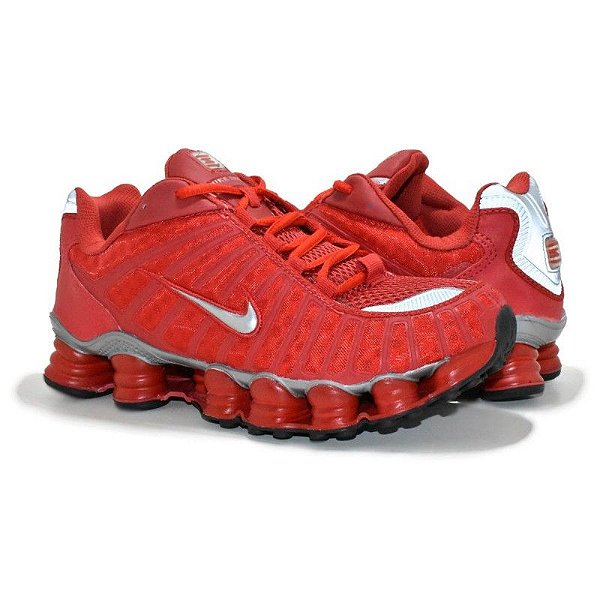 tenis nike shox vermelho