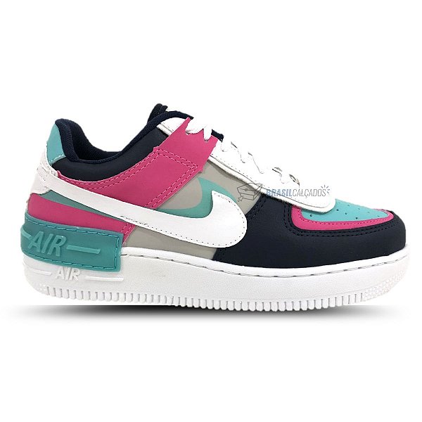 tenis nike verde agua com rosa