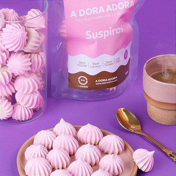 Suspiro 25g - Sem Açúcar Sem Poliol Sem Glúten Sem Lácteos Low Carb