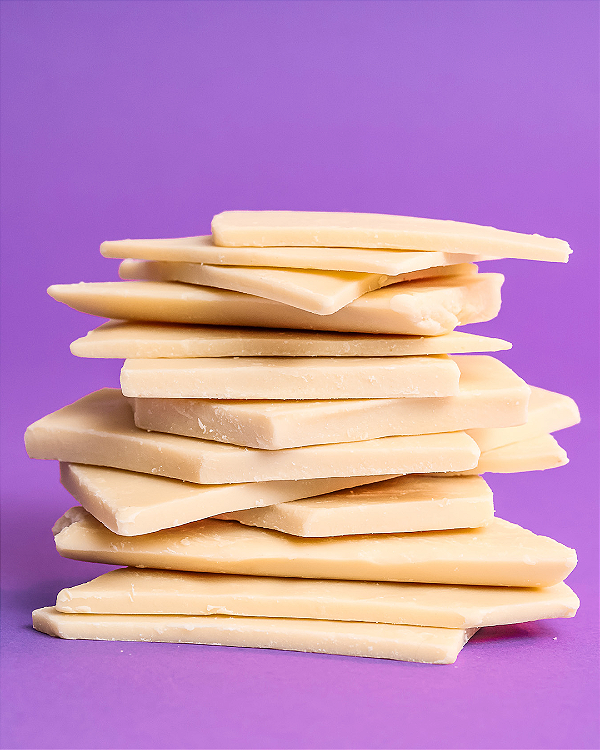 250g Lascas de Chocolate Branco Ao Leite de Coco - Sem Açúcar Sem Poliol Sem Glúten Sem Lácteos Low Carb Vegano