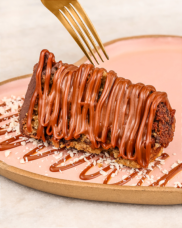 Fatia de Panetone com Recheio de Doce de Leite Sem Açúcar Sem Glúten Sem Lactose Low Carb 110g