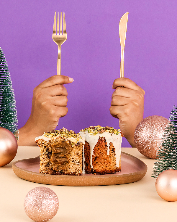 Mini Chocotone com Recheio de Pistache 200g – Zero Açúcar, Zero Glúten, Zero Lactose e Low Carb.