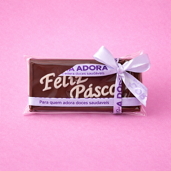 Barra Feliz Páscoa 40g – Zero Açúcar, Zero Póliol, Zero Glúten, Zero Lácteos, Low Carb e Vegano.