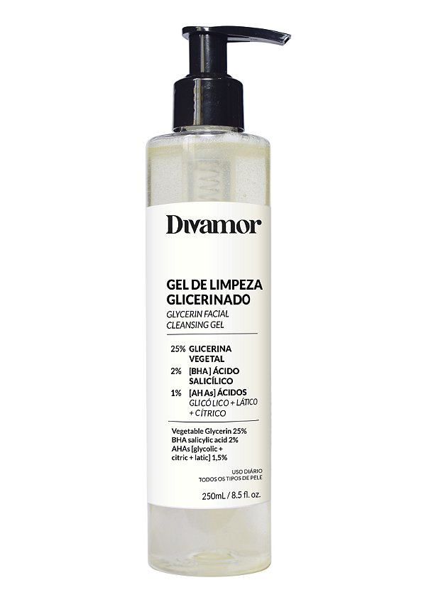 GEL DE LIMPEZA FACIAL GLICERINADO 25%