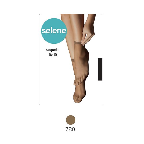 Meia Selene Soquete Fio 15 Tamanho único