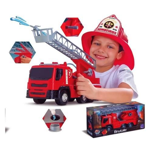 Caminhão Bombeiro com jato d'água