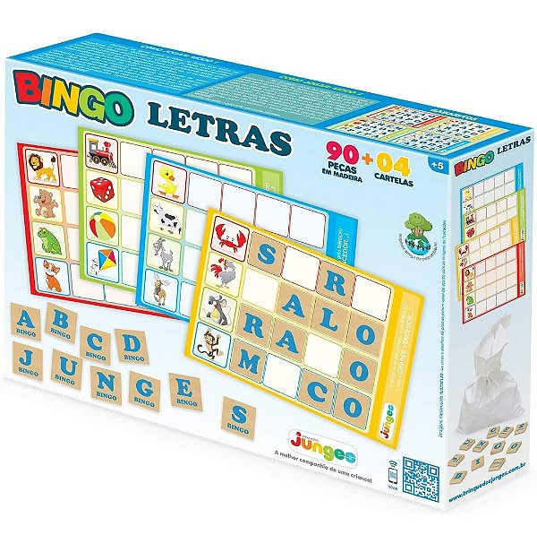 Bingo letras 90 peças