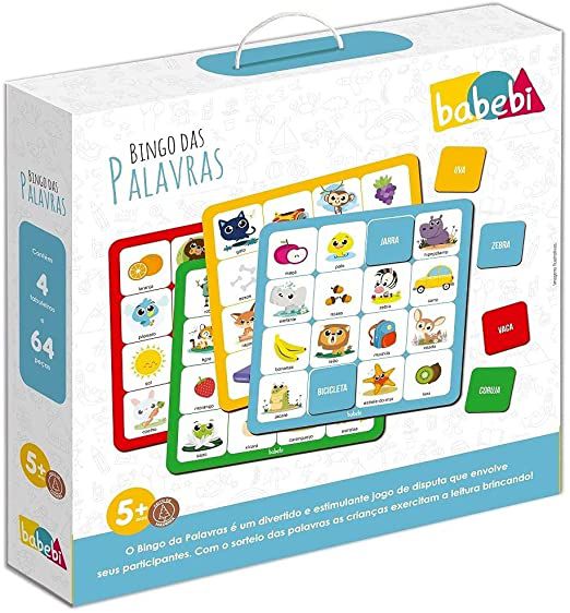 Brinquedo Educativo Bingo das Palavras - Babebi