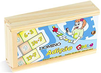 Dominó Adição em MDF CX Madeira Carlu