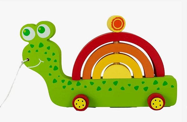Brinquedo Educativo Encaixe Caracol Brinqmutti